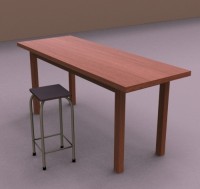 daz table and chair